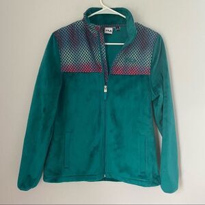 FILA Women’s Fleece Down Zip Up Jacket